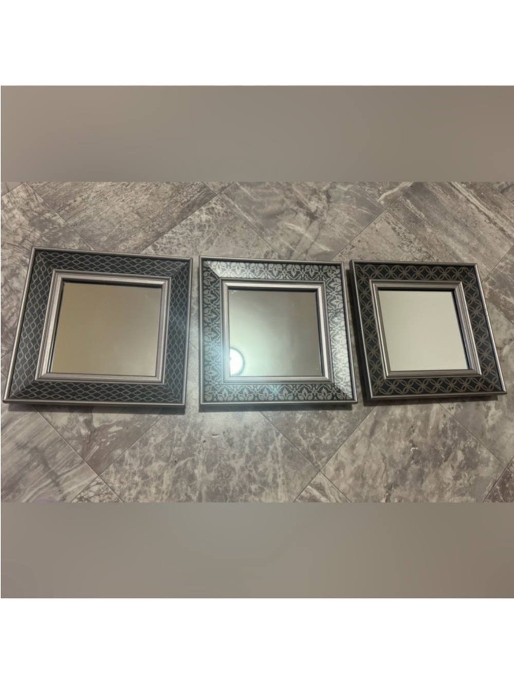 Mirror picture frames set of 3